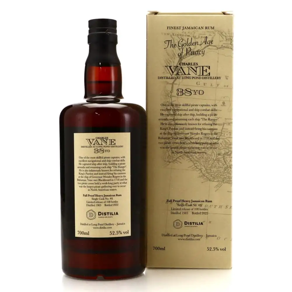 Hochauflösendes Bild von Distilia Long Pond The Golden Age of Piracy Charles Vane 1983