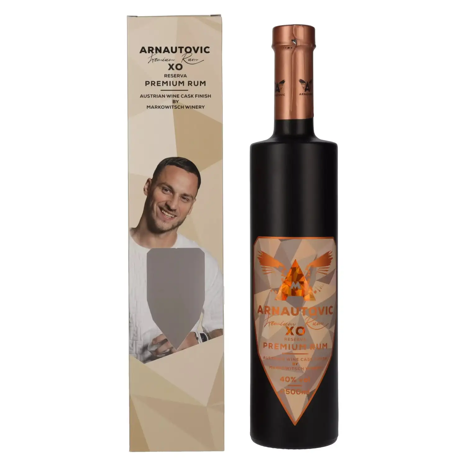 Bottle of Arnautovic Premium Rum XO Reserva