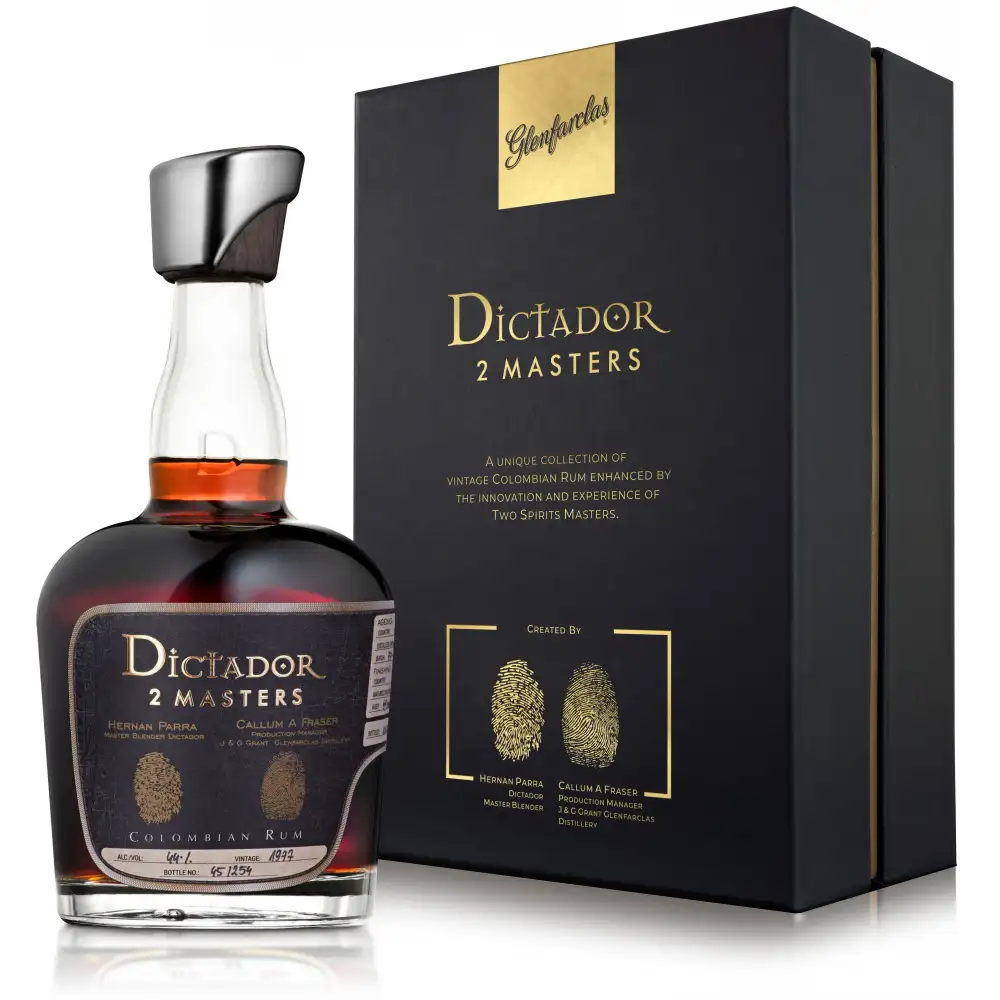 Bottle of Dictador 2 Master 1977 (Parra & Fraser)