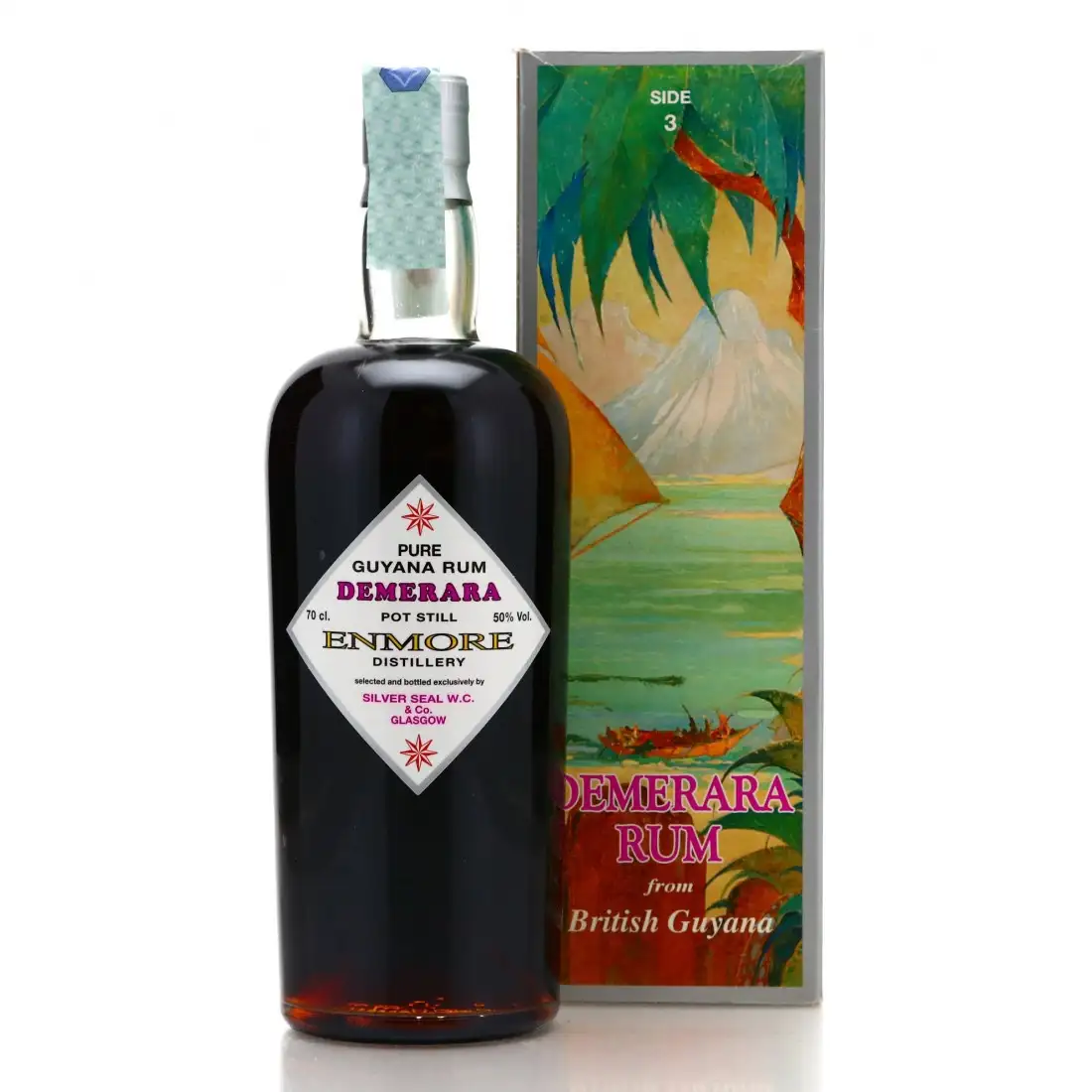 High resolution image of Silver Seal Enmore Demerara Rum Special Reserve Cigar Choice 1975