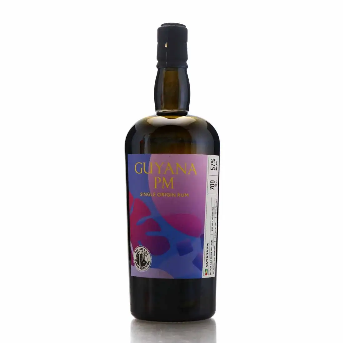 Bottle of Port Mourant S.B.S Single Origin Rum PM 2021