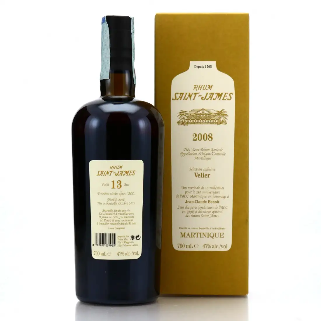 High resolution image of Velier Saint James Sélection exclusive Velier 2008