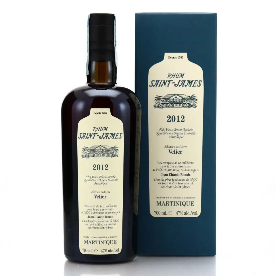 Bottle of Velier Saint James Sélection exclusive Velier 2012