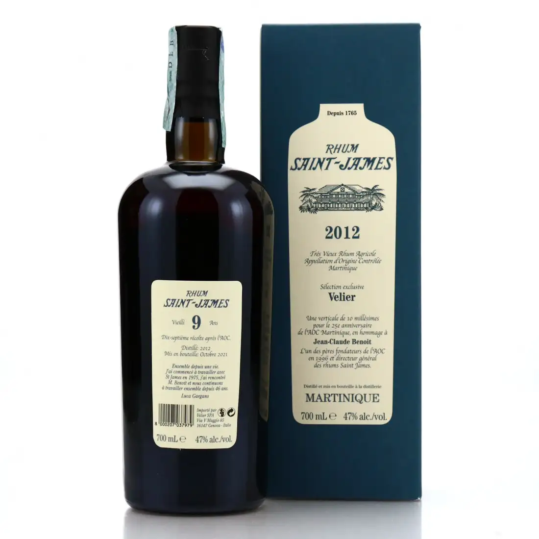 High resolution image of Velier Saint James Sélection exclusive Velier 2012