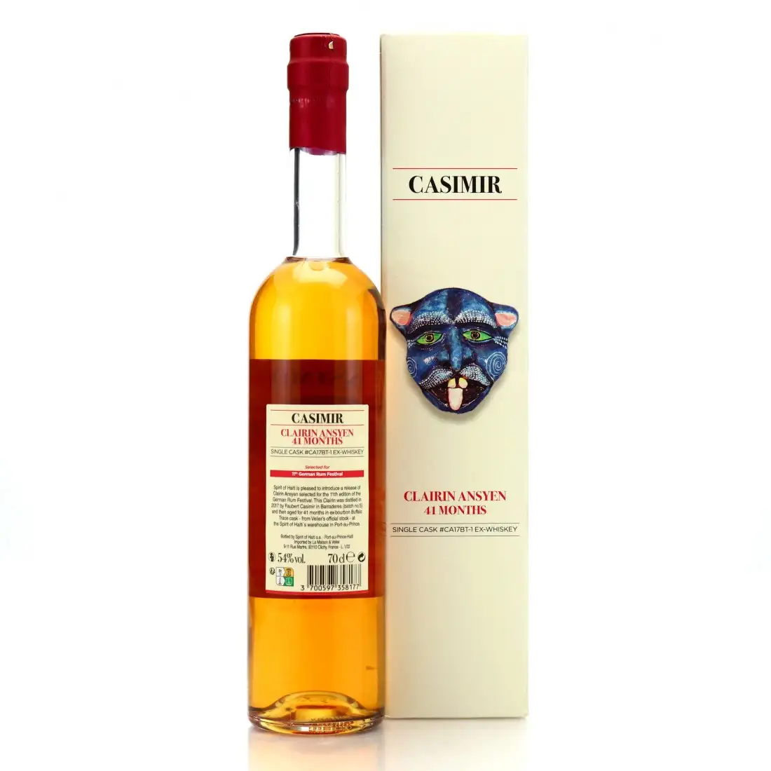 High resolution image of Velier Casimir Clairin Ansyen (11. German Rum Festival) 2019