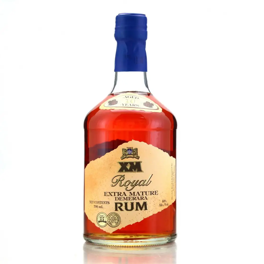 Bottle of XM Royal Extra Mature Demerara Rum