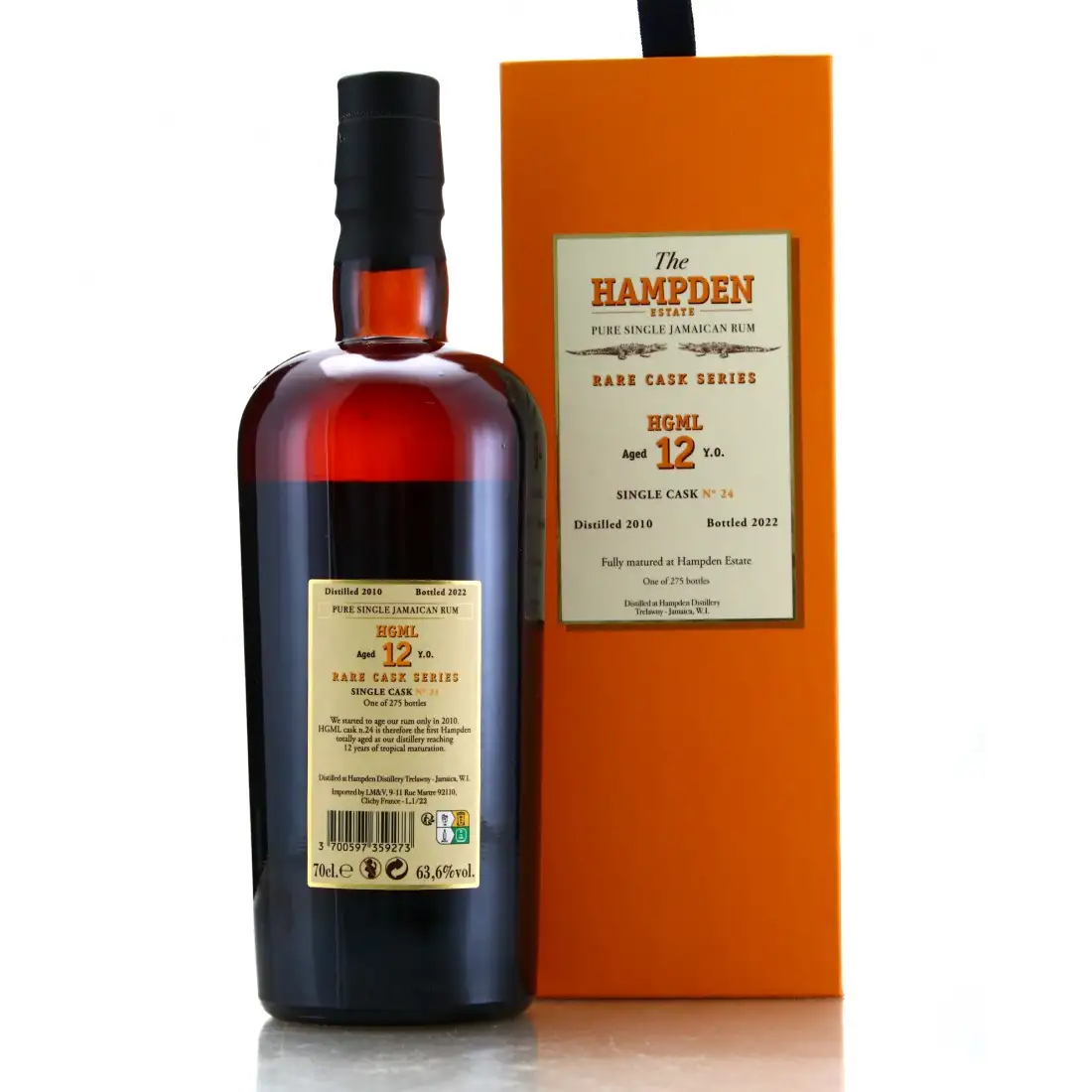 Hochauflösendes Bild von Velier Hampden Rare Cask Series HGML 2010