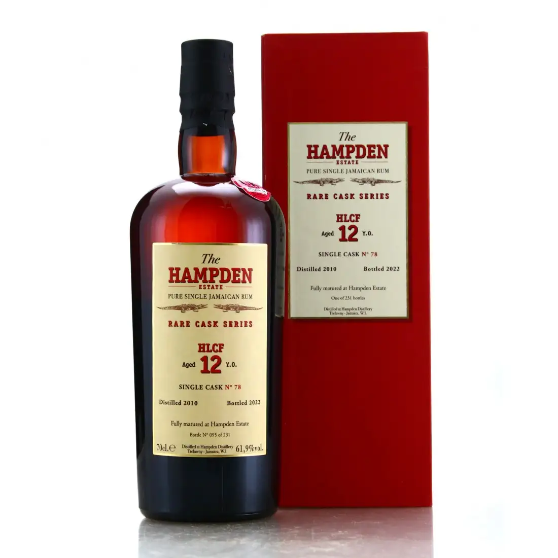 Bottle of Velier Hampden Rare Cask Series HLCF 2010