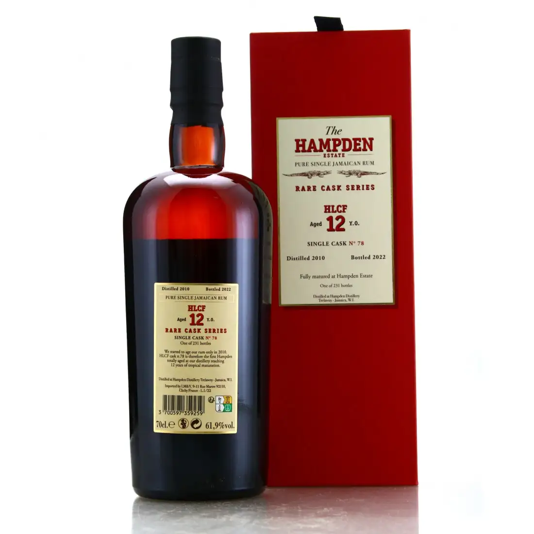 High resolution image of Velier Hampden Rare Cask Series HLCF 2010