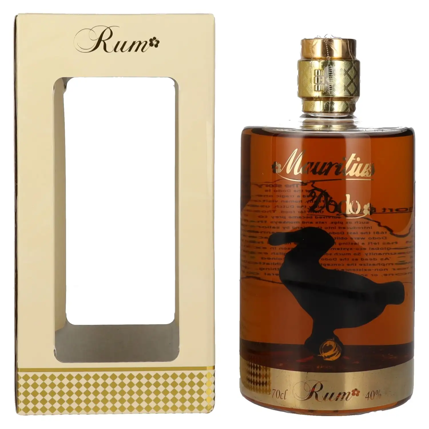 Bottle of Dodo Gold Rum