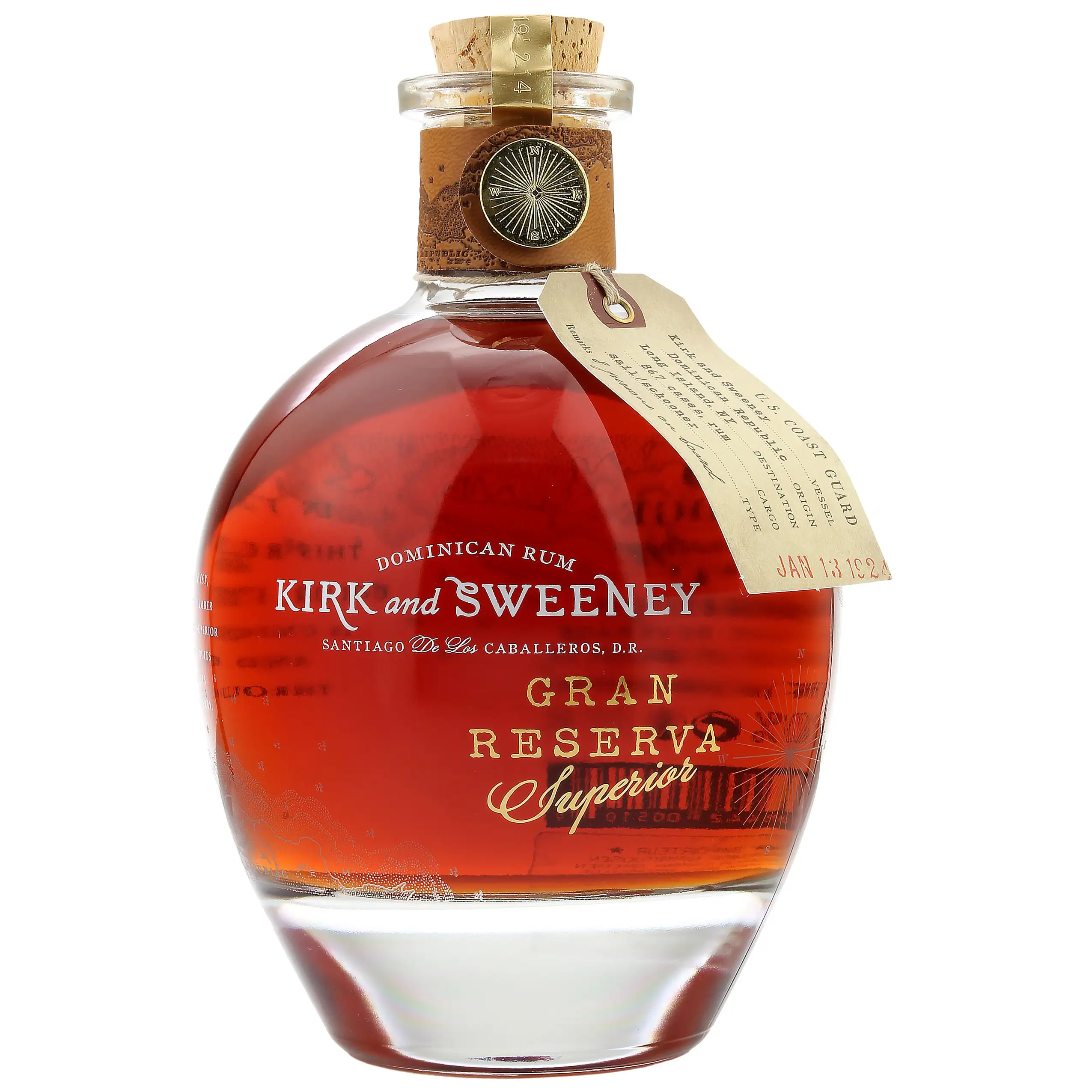 Bottle of 3 badge mixology Kirk and Sweeney GRAN RESERVA Superior