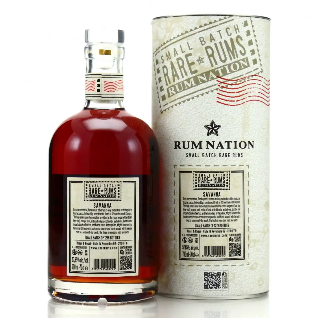 High resolution image of Rum Nation Savanna Small Batch Rare Rums 2006