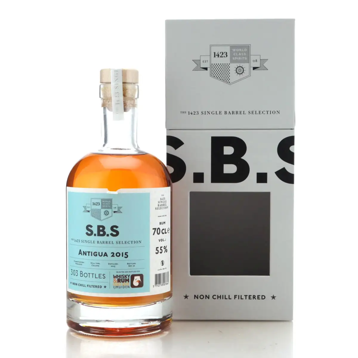 Bottle of The Antigua Distillery S.B.S Antigua 2015 (Whisky & Rum Ijmuiden)