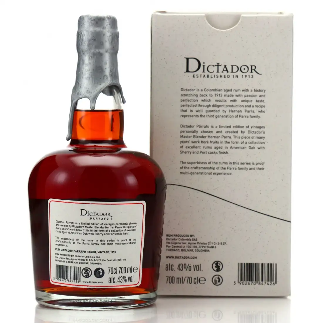 High resolution image of Dictador Párrafo I Pardo 1998