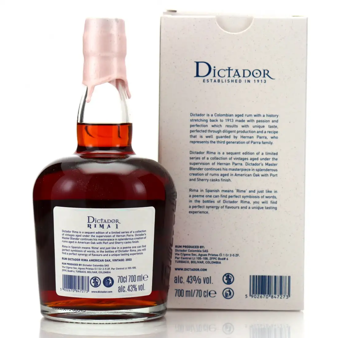 High resolution image of Dictador Rima 1 2003