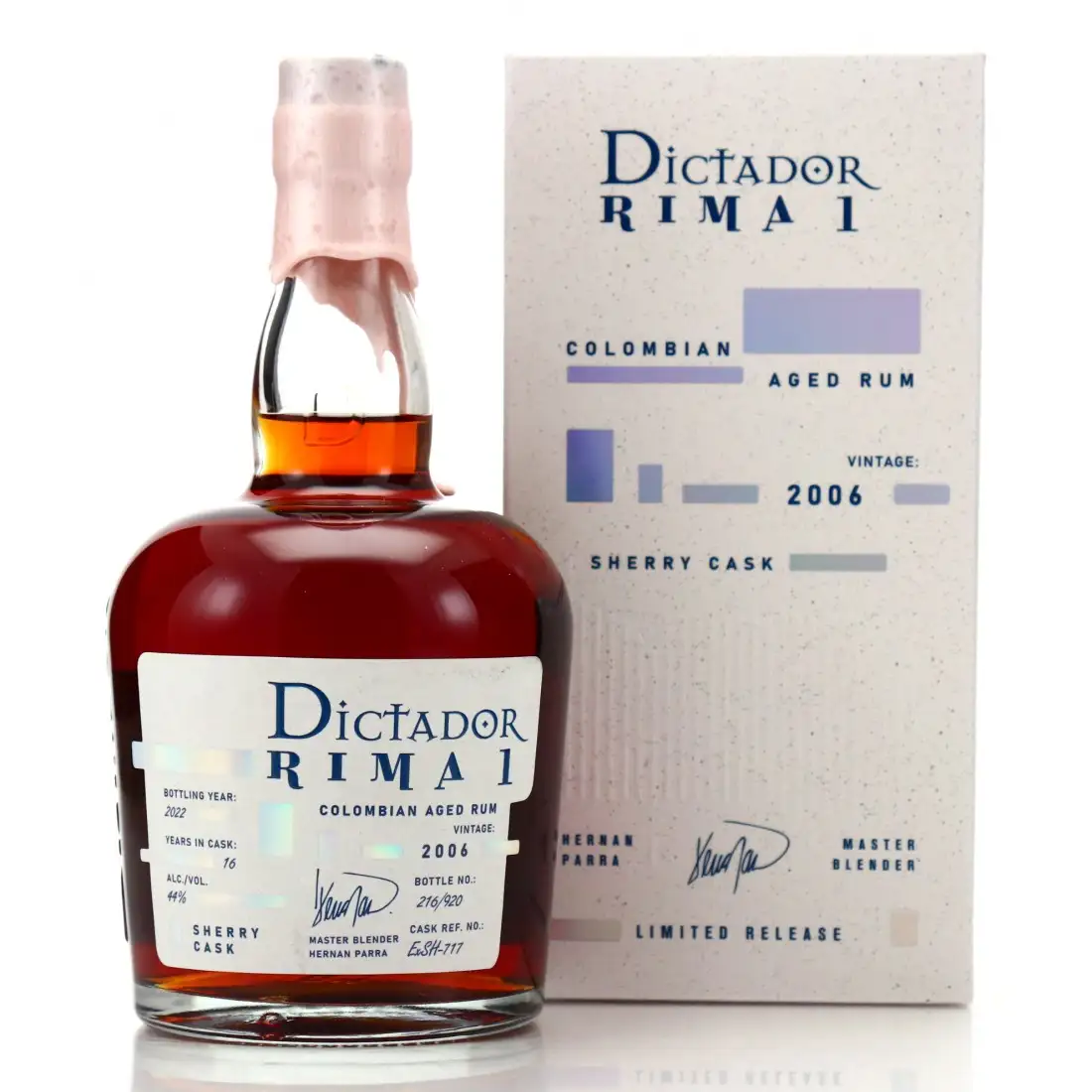 Bottle of Dictador Rima 1 2006