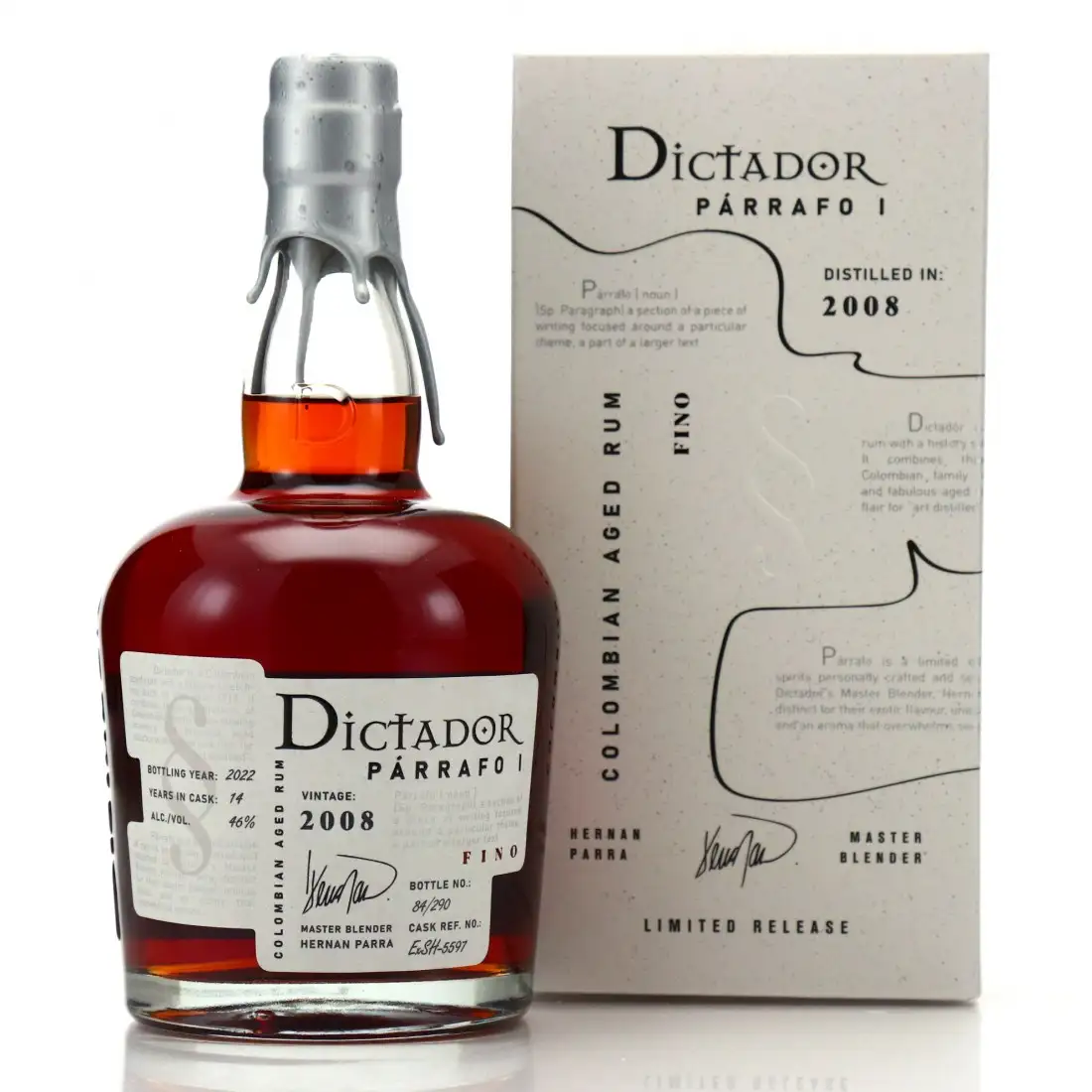 Bottle of Dictador Párrafo I Fino 2008