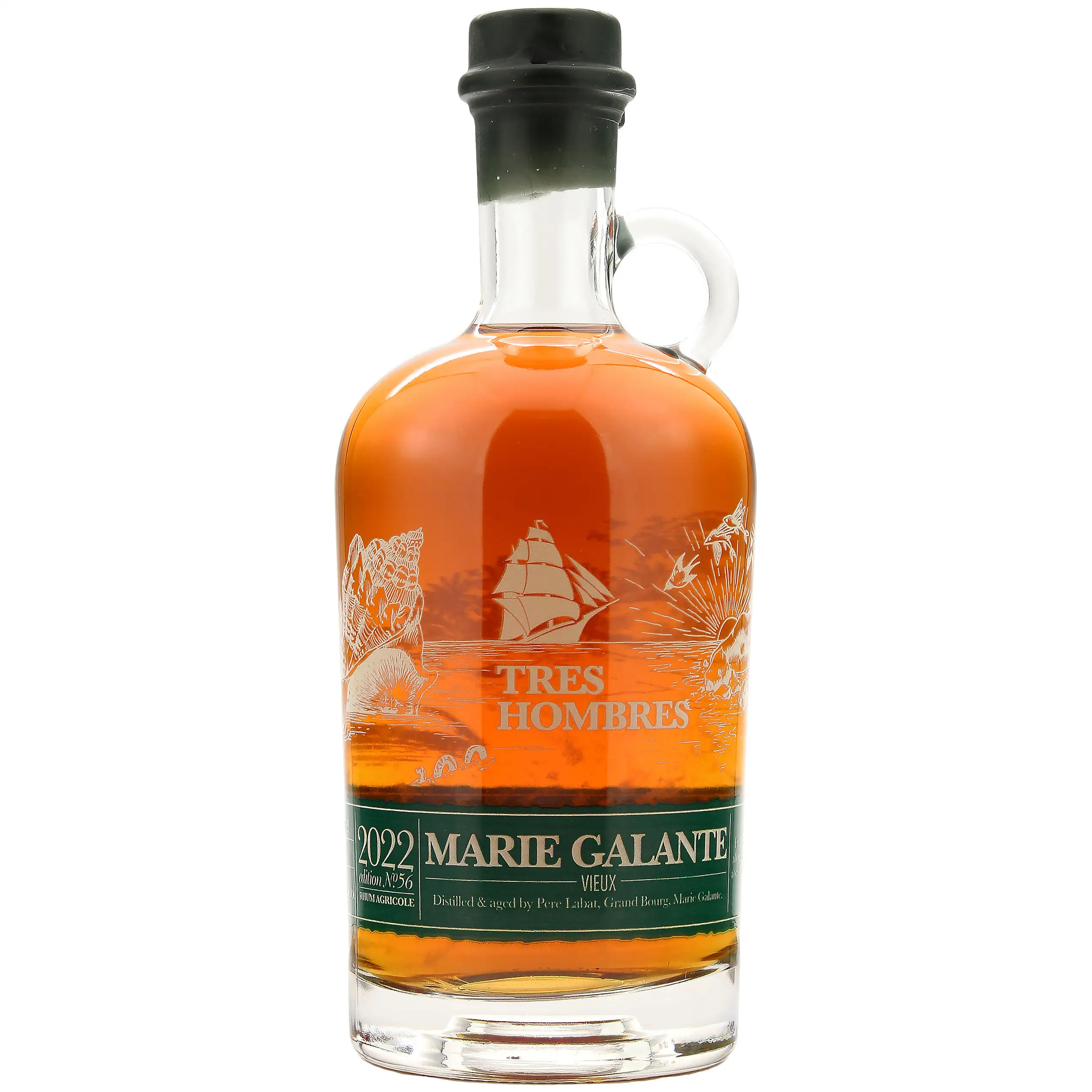 Bottle of Tres Hombres Poisson Ed. 56 "Marie Galante Vieux 2022" 2019