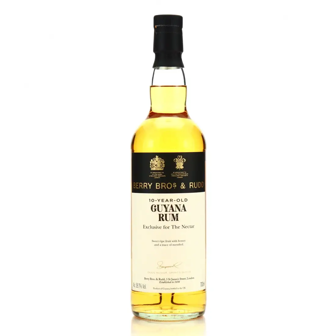Bottle of Berry Bros & Rudd Diamond 10-Year-Old Guyana (Exclusive for The Nectar) 2010