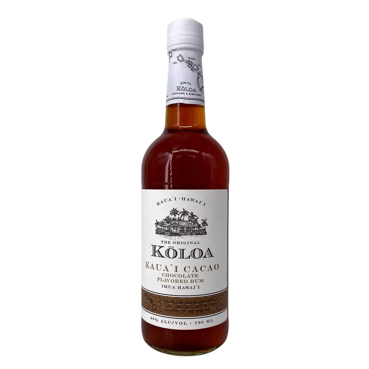 Bottle of Koloa Rum Company Koloa Kaua’i Cacao