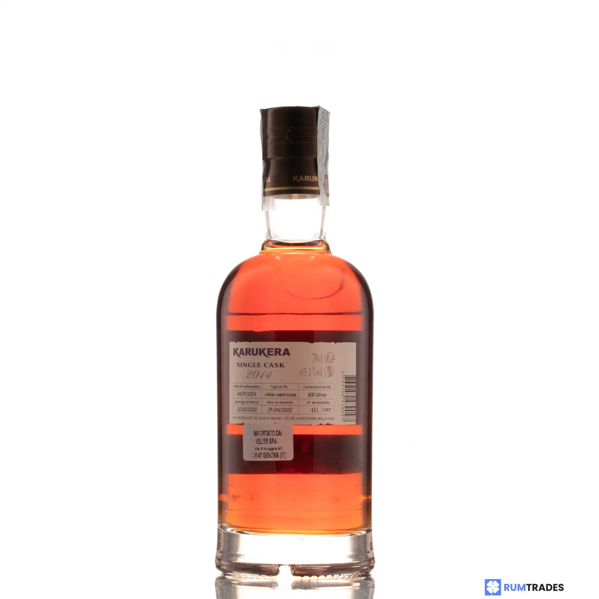 High resolution image of Karukera Single Cask (Brandy de Sherry) 2014