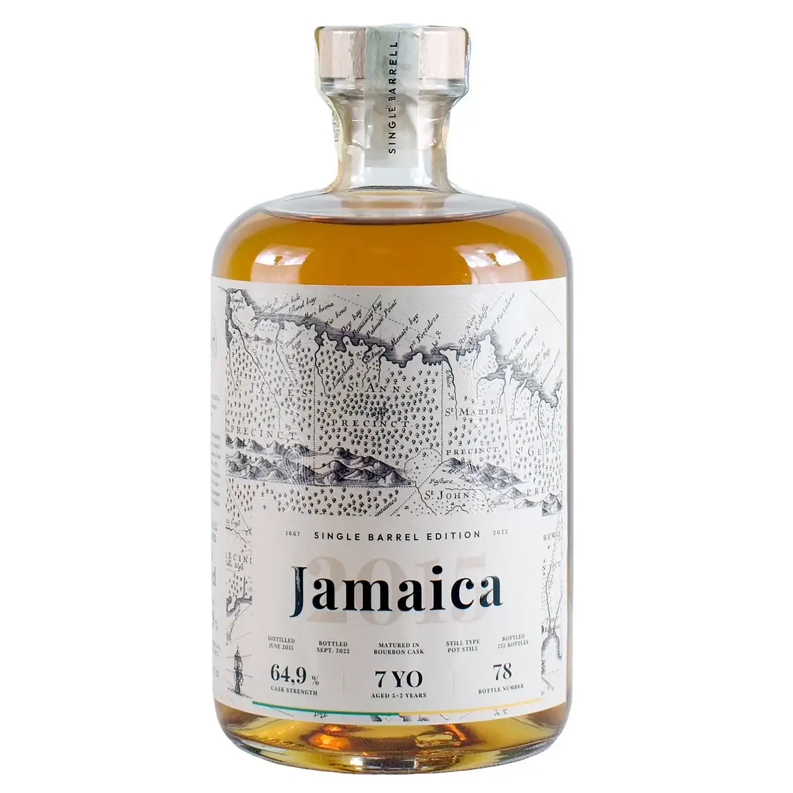 Bottle of 1667 Rare Rums Company Worthy Park Jamaica 2015