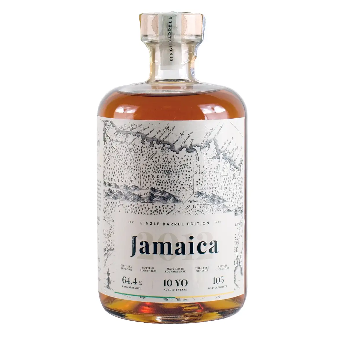 Bottle of 1667 Rare Rums Company Worthy Park Jamaica 2012
