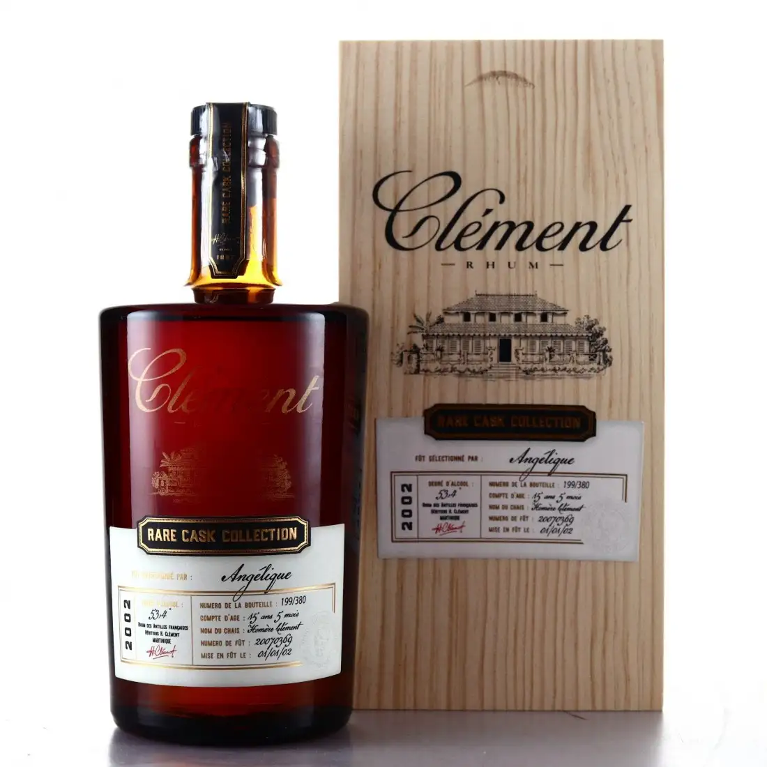 Bottle of Clément Rare Cask Collection Angelique 2002