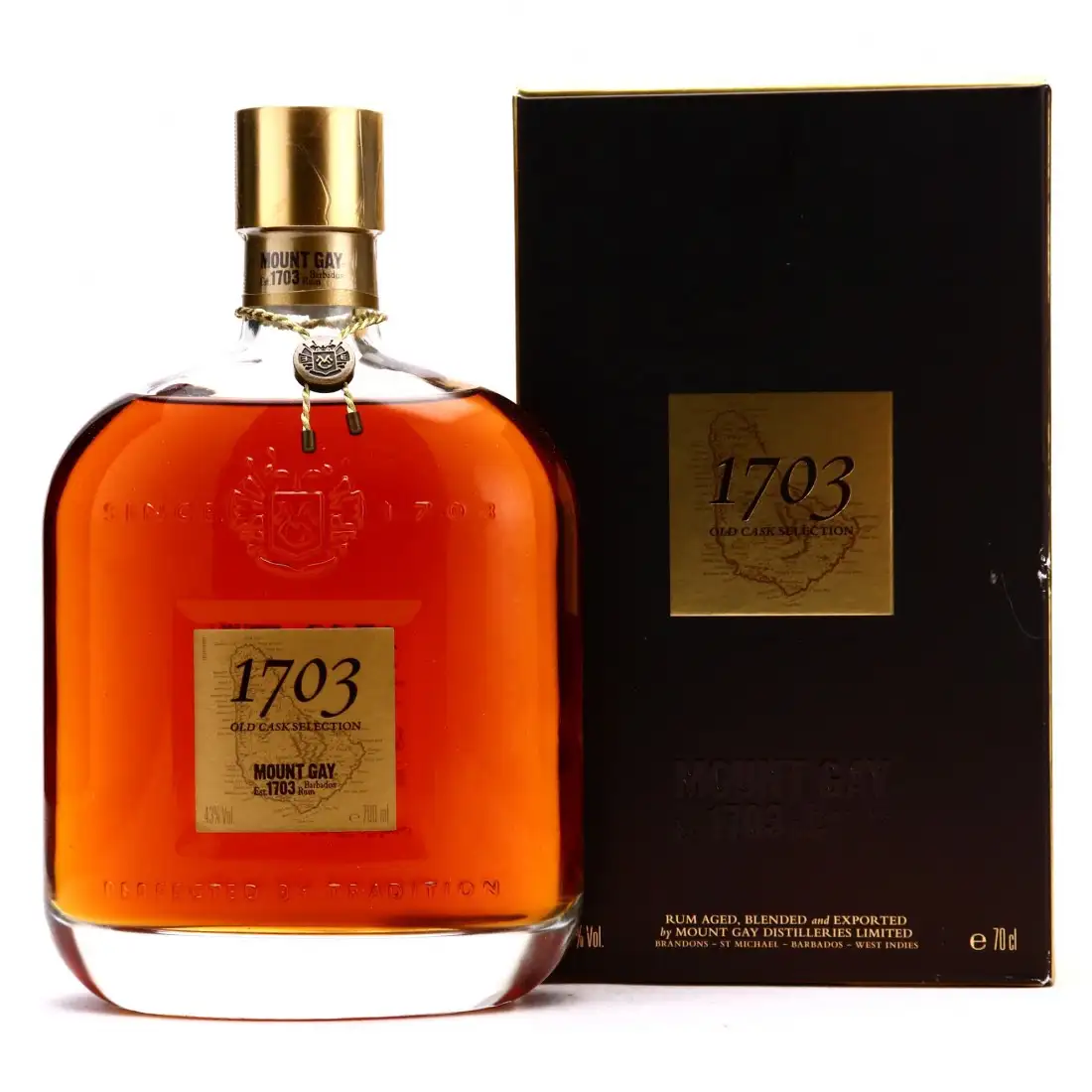 Bottle of Mount Gay Old Cask Selection 1703