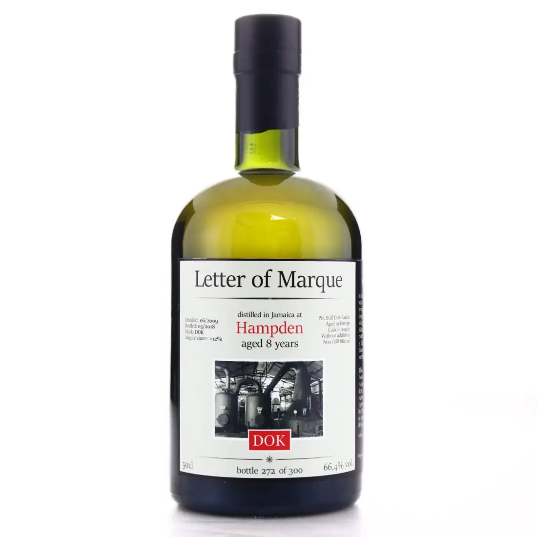 Bottle of TRC Hampden Letter of Marque DOK 2009