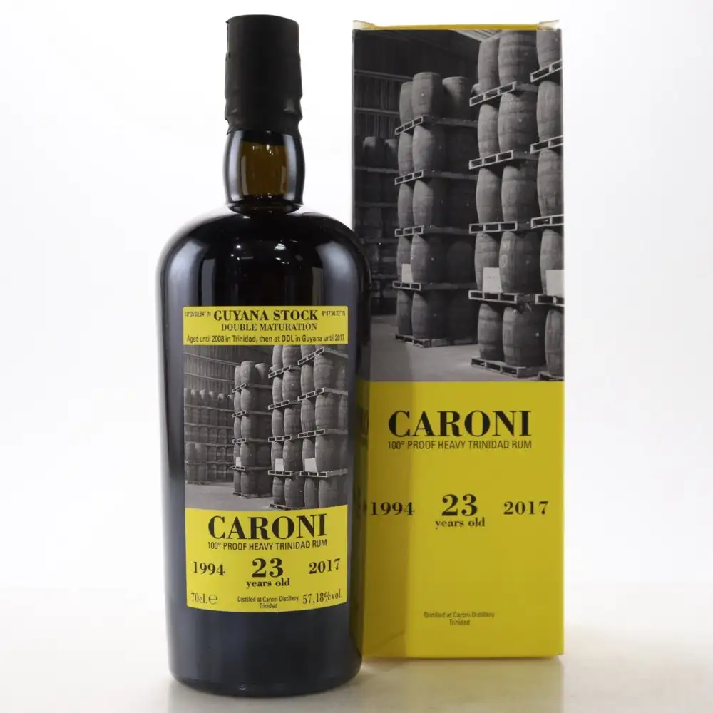 Bottle of Velier Caroni 36th Release Heavy Trinidad Rum Guyana Stock HTR 1994