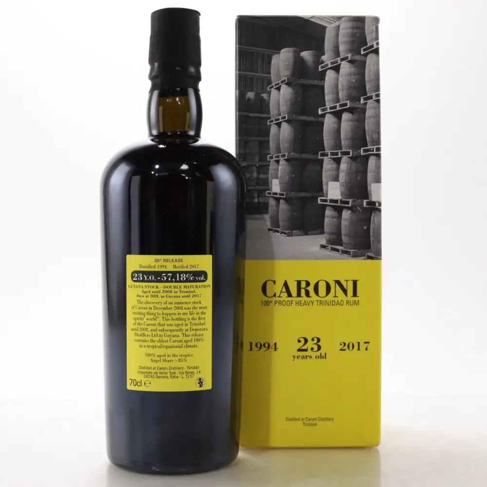 High resolution image of Velier Caroni 36th Release Heavy Trinidad Rum Guyana Stock HTR 1994