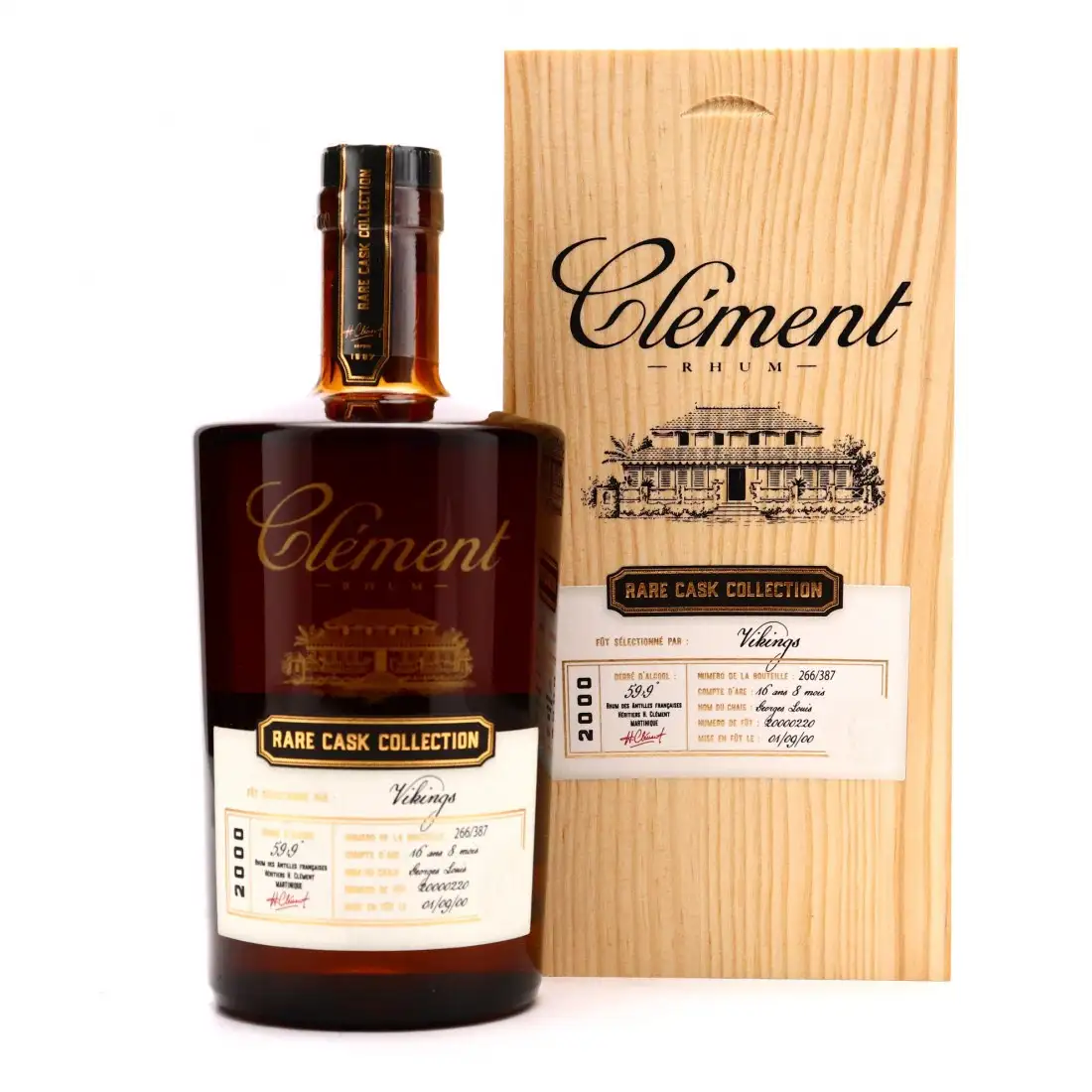 Bottle of Clément Rare Cask Collection Vikings 2000