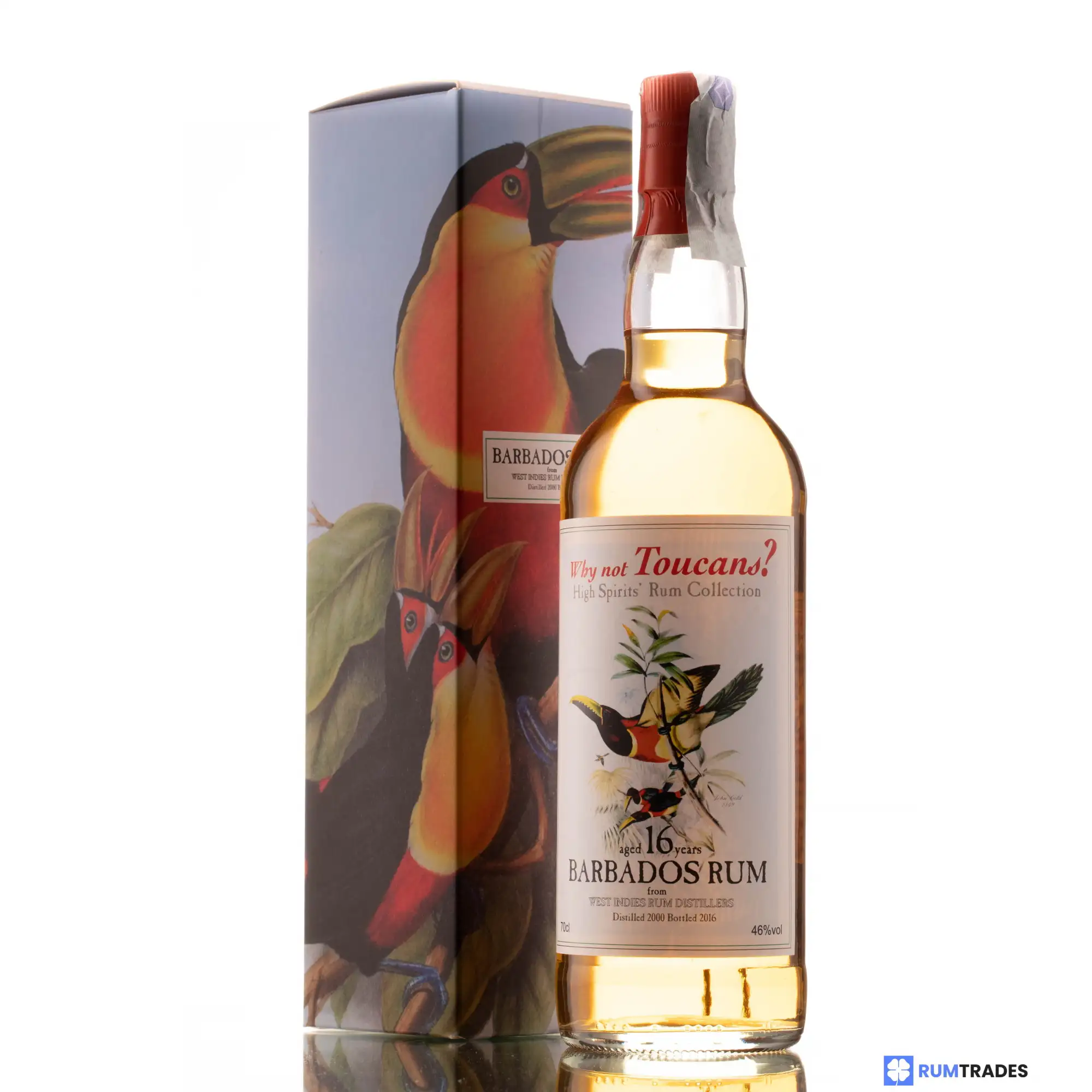 Bottle of High Spirits Collection Barbados Rum (Why not Toucan?) 2000