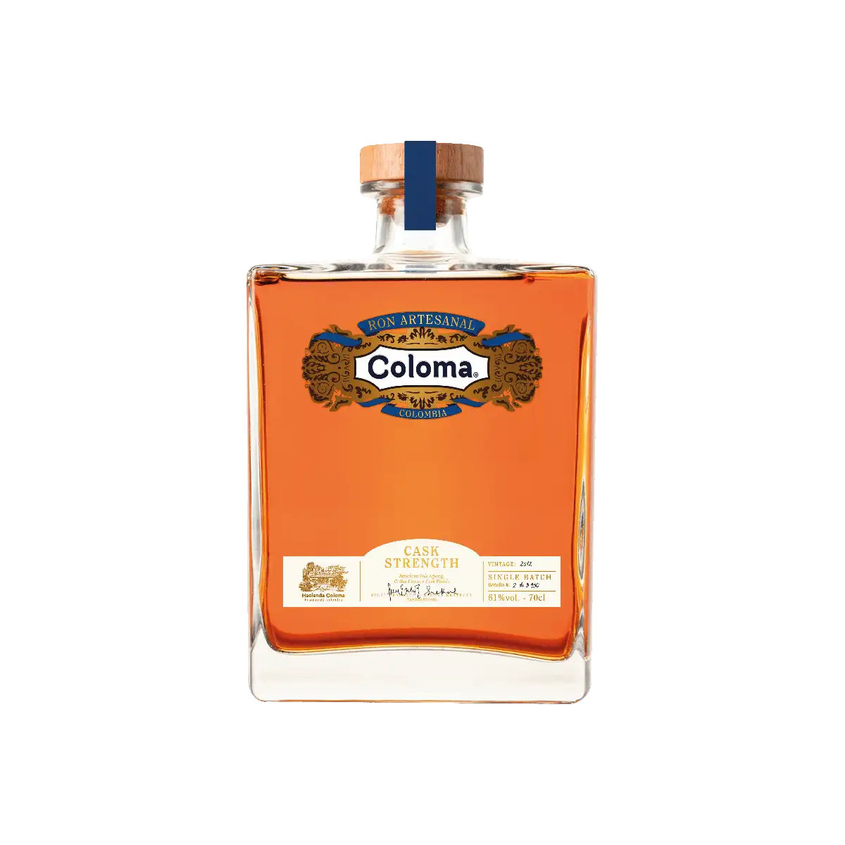Bottle of Hacienda Coloma Cask Strength (Single Batch) 2012
