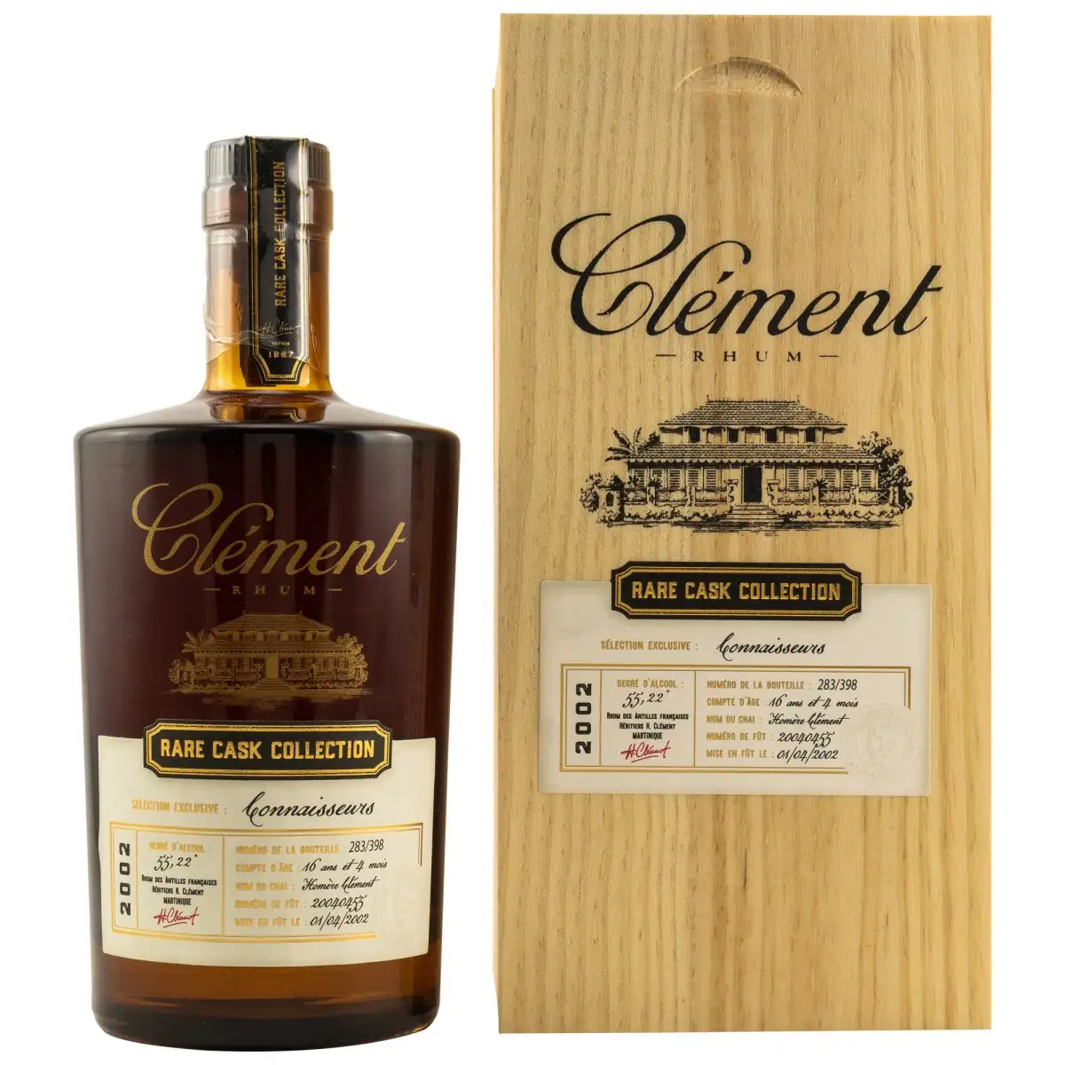 Image haute résolution de Clément Clément Rare Cask Collection Connaisseurs 2002