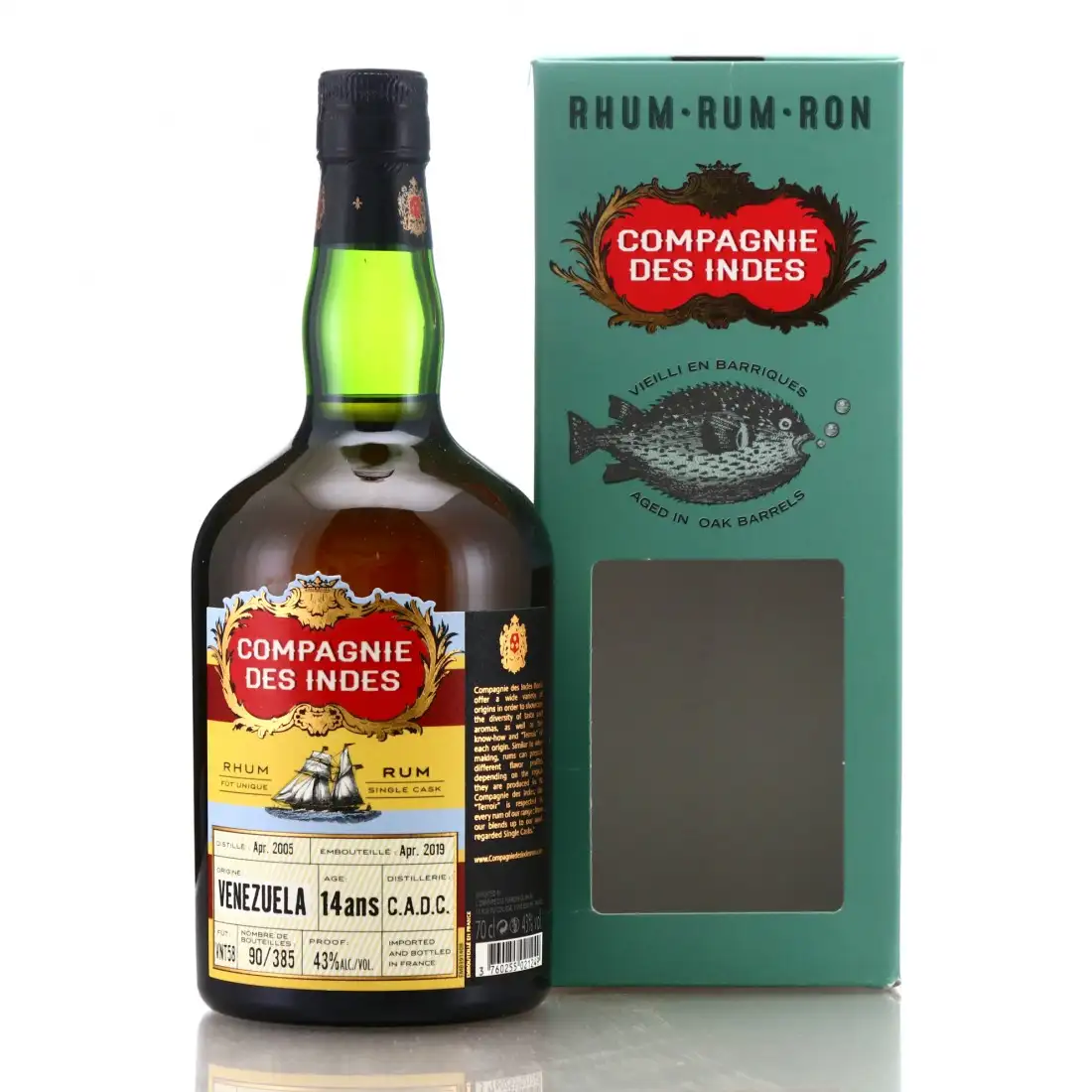 Bottle of CDI C.A.D.C Venezuela 2005