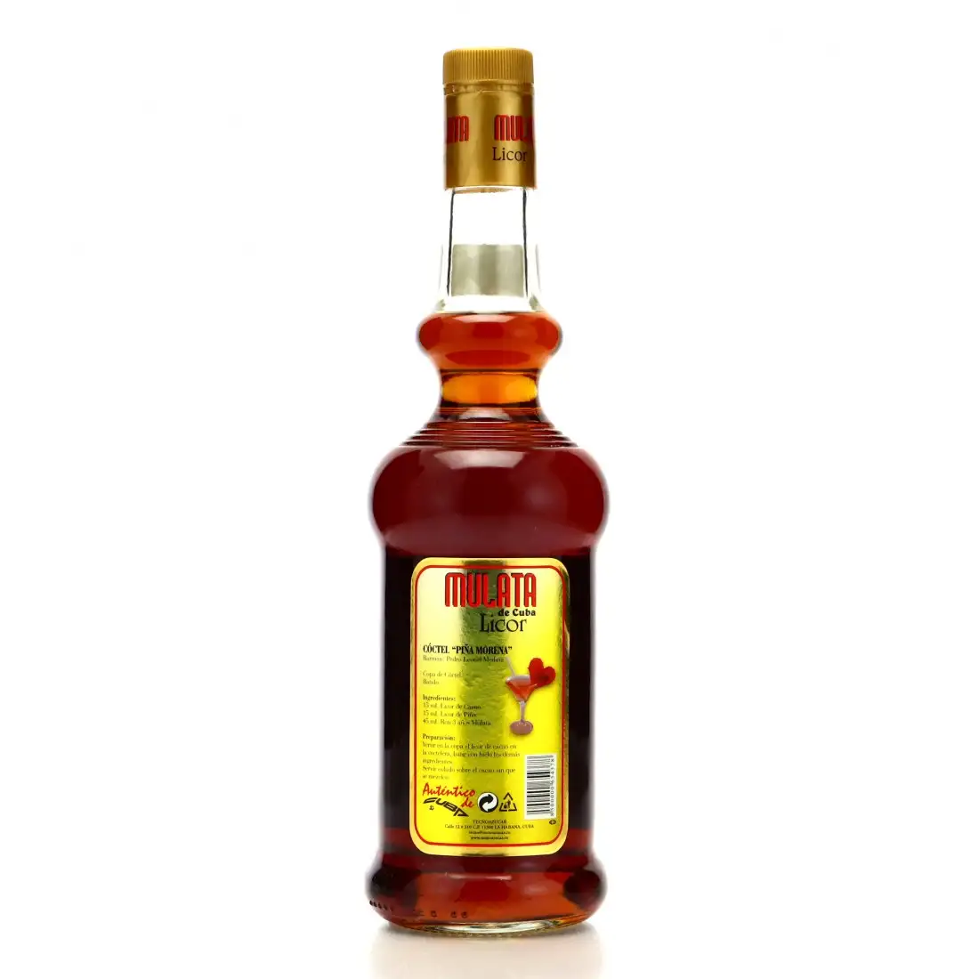 High resolution image of Mulata Pina Licor