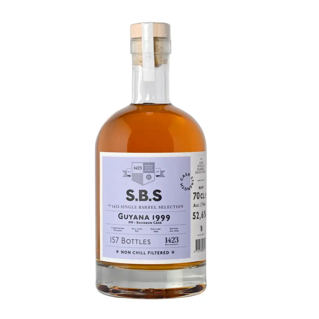 Bottle of Uitvlugt (Port Mourant) S.B.S Guyana 1999 PM