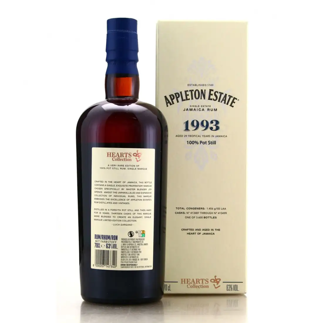 High resolution image of Velier Appleton Hearts Collection - 1993