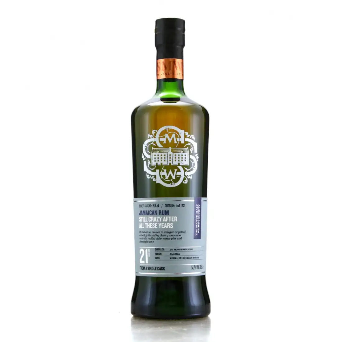 Bottle of SMWS Hampden R7.4 Still Crazy After All These Years 2000