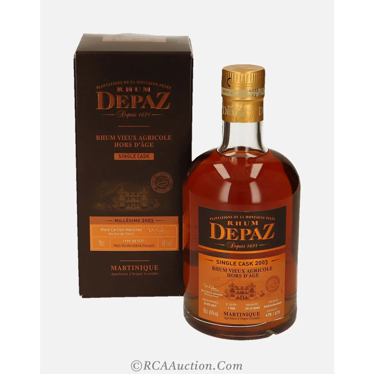 High resolution image of Depaz Single Cask 2003