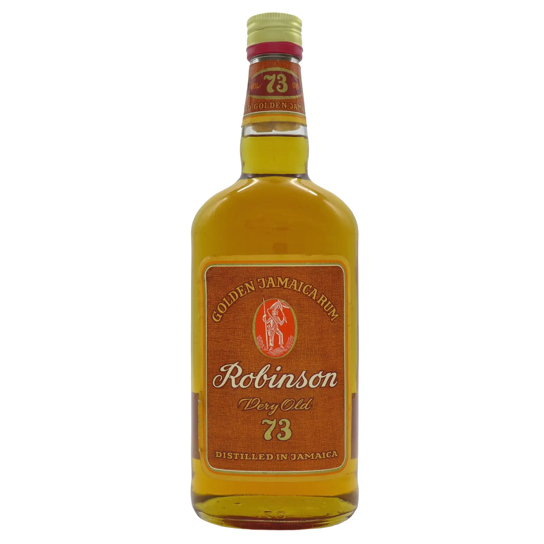 Bottle of Bremer Rum Contor Robinson Golden Jamaica Rum Robinson Very Old 73