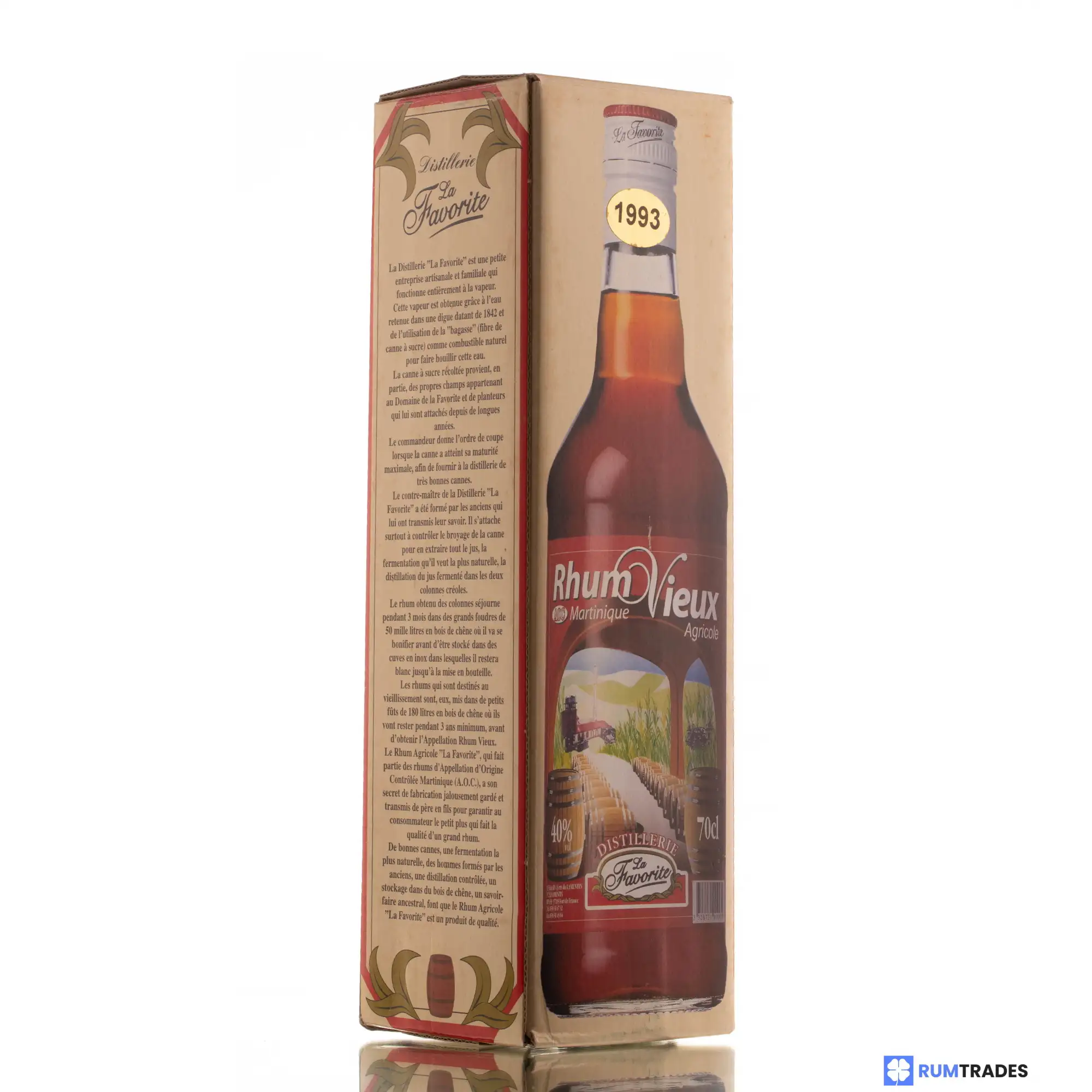 Hochauflösendes Bild von La Favorite Rhum Vieux Agricole Cuvée 1993