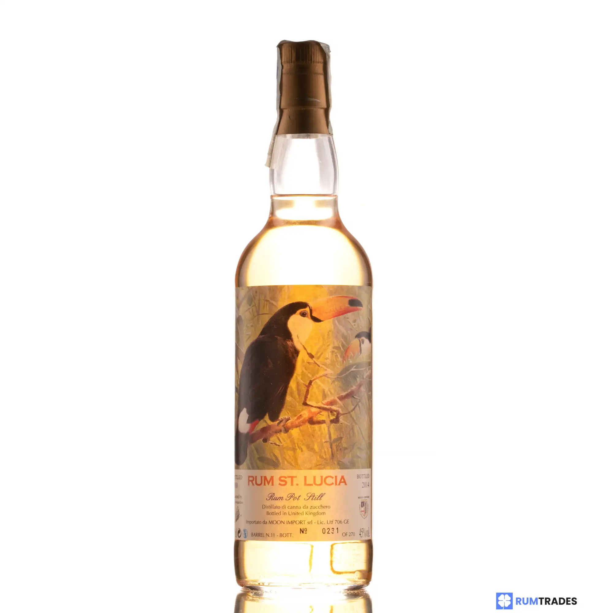 High resolution image of Moon Import Rum St. Lucia (Rum Pot Still) 2000