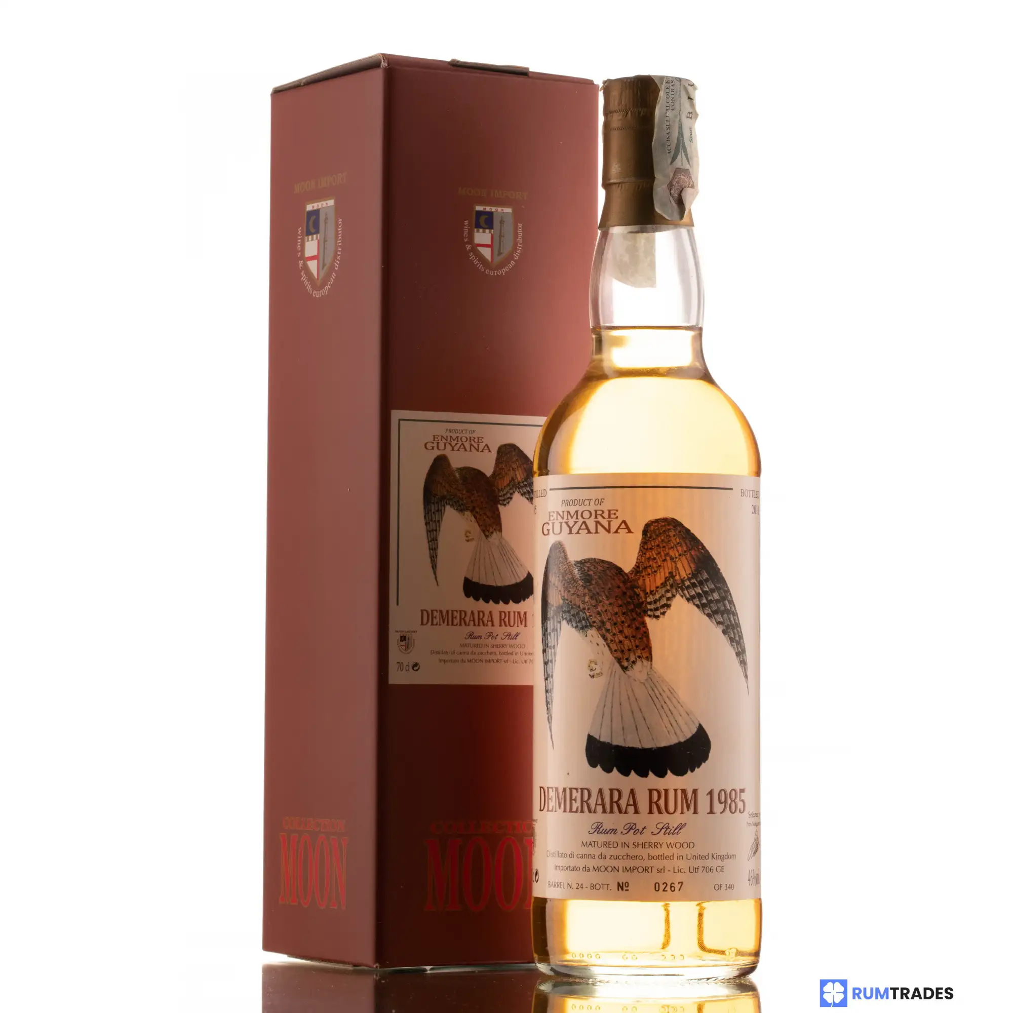 Bottle of Moon Import Enmore (Versailles) Demerara Rum 1985