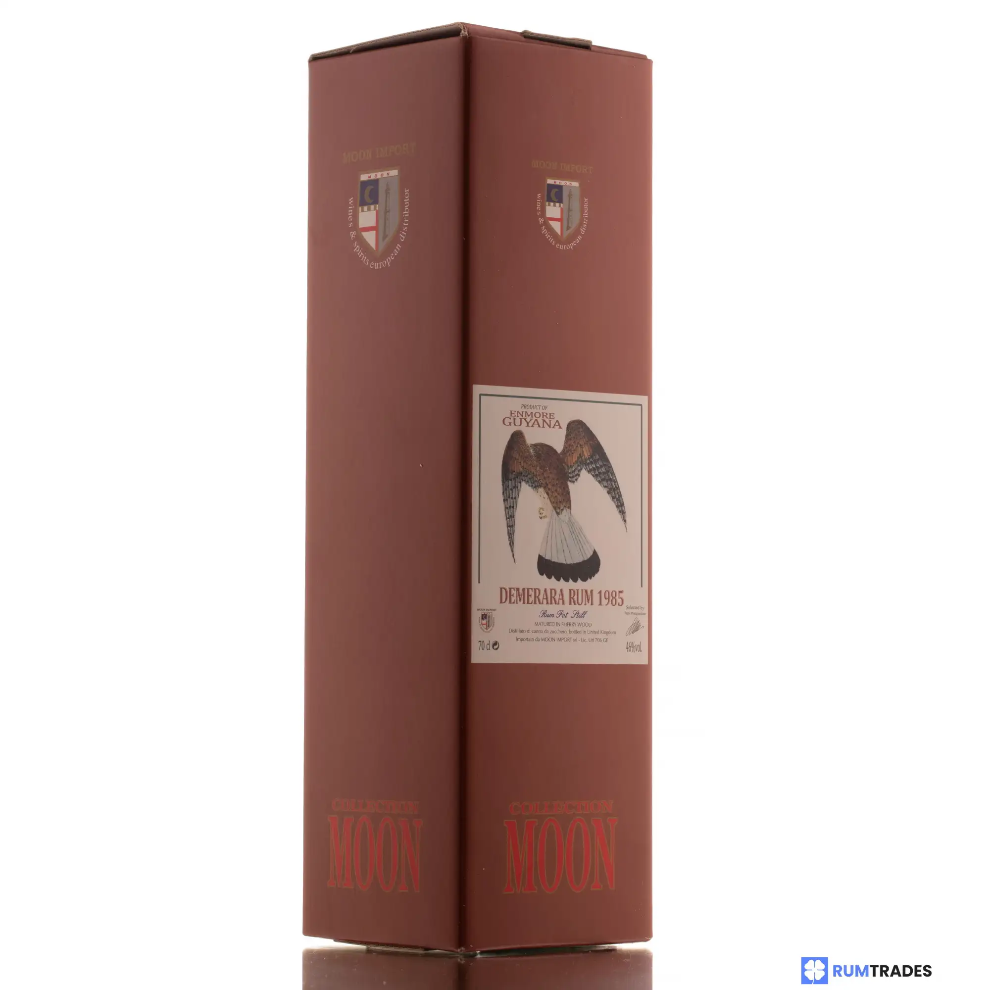 High resolution image of Moon Import Enmore (Versailles) Demerara Rum 1985