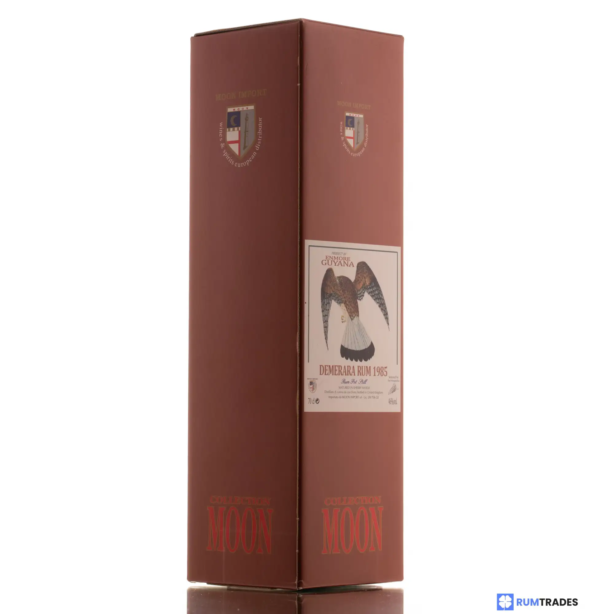 High resolution image of Moon Import Enmore (Versailles) Demerara Rum 1985