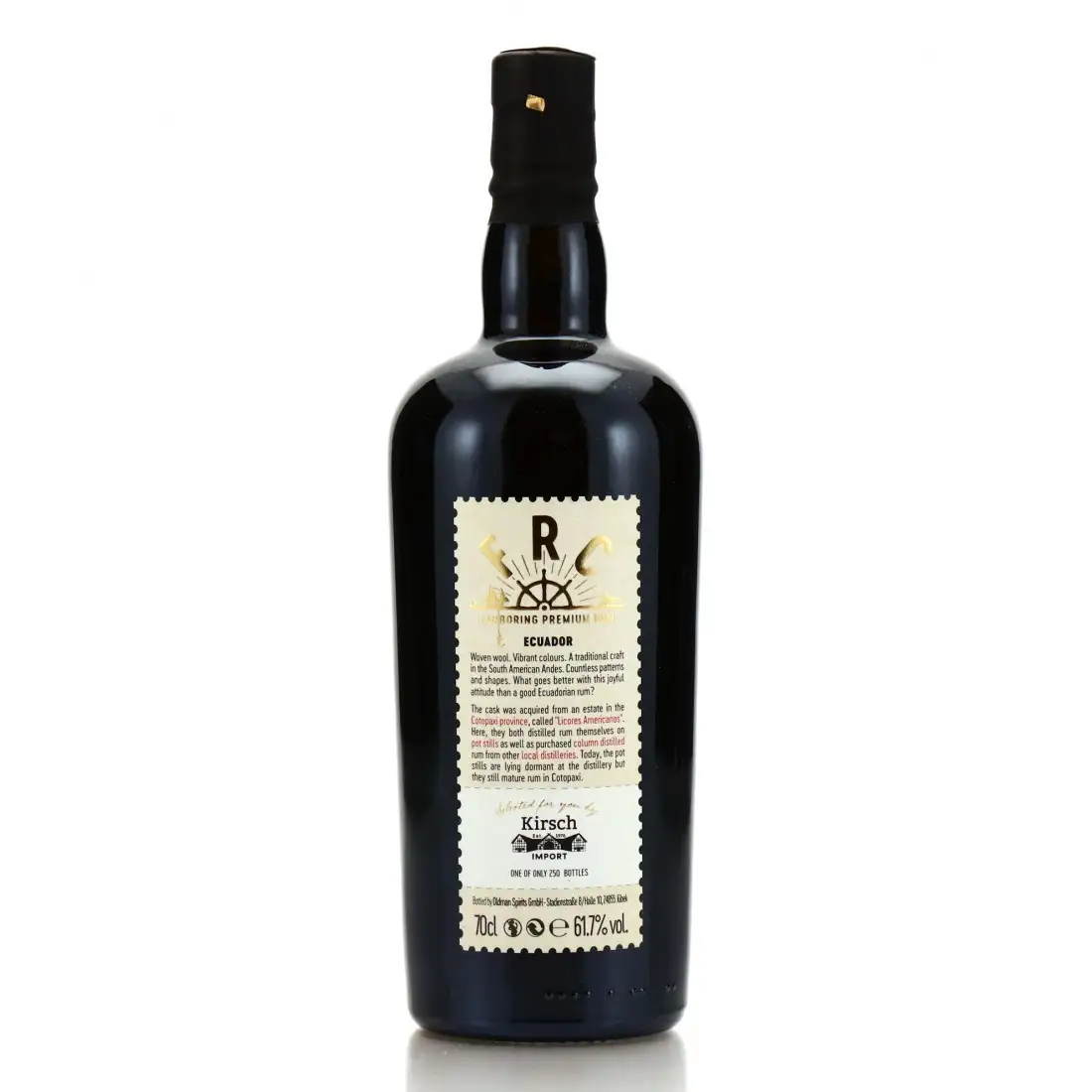 High resolution image of Licores Americano Estate Flensburg Rum Company Ecuador