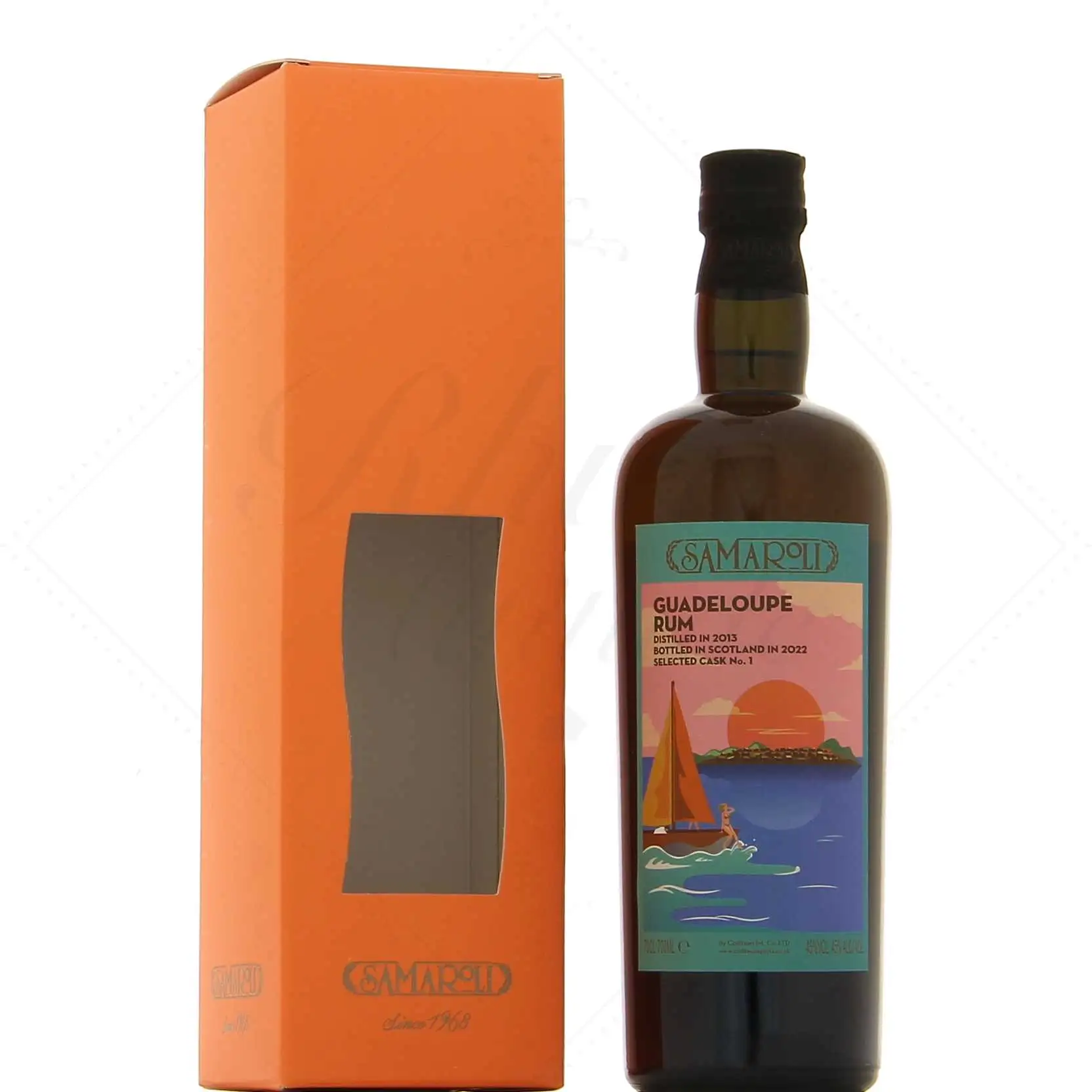Bottle of Samaroli Guadeloupe Rum 2013